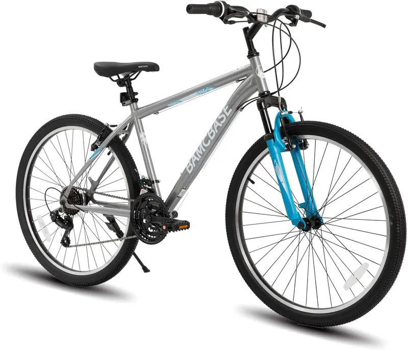 Rower górski typu hardtail unisex 26″ / 27,5″ – 21 biegów, rama stalowa, hamulce V-brake i wygodna geometria