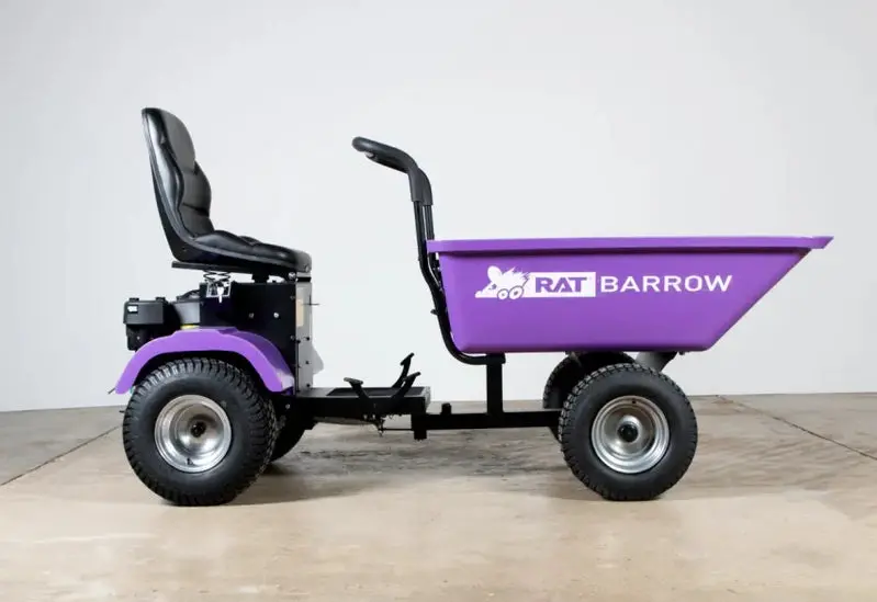 Solidny wózek transportowy z konstrukcją Rat Rod – rama ze stali malowanej proszkowo na czarno