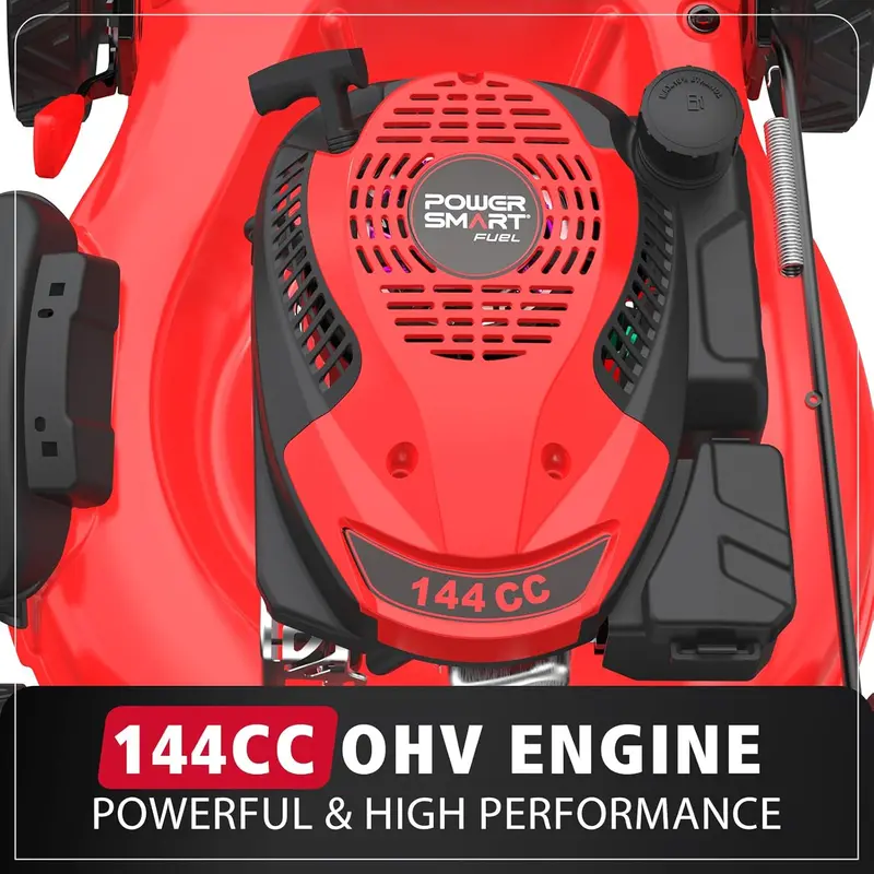 Kosiarka spalinowa PowerSmart 21″ 144 cm3 3 w 1 z koszem na trawę