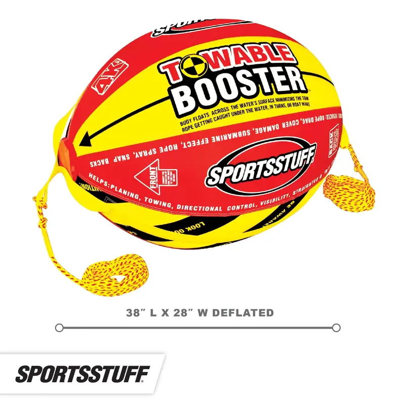 Lina do ćwiczeń Sportsstuff Booster Ball, zwiększająca wydolność, z liną o długości 18 metrów i wytrzymałości 1860 kg.