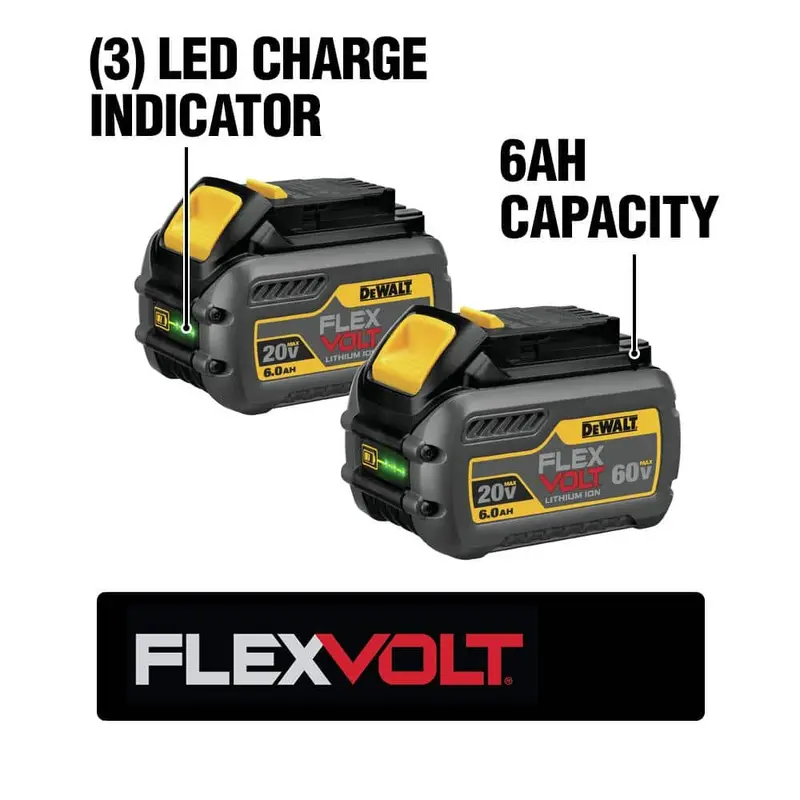 Akumulator litowo-jonowy DEWALT FLEXVOLT 20V/60V MAX 6,0 Ah (opakowanie 2 szt.) DCB606-2