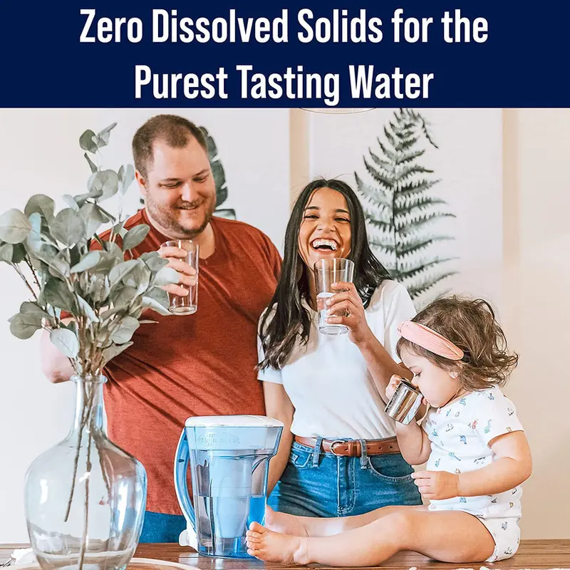Zestaw 12 filtrów do wody ZeroWater z certyfikatem NSF i bez BPA – 5-stopniowa technologia wymiany jonowej do usuwania ołowiu i metali ciężkich